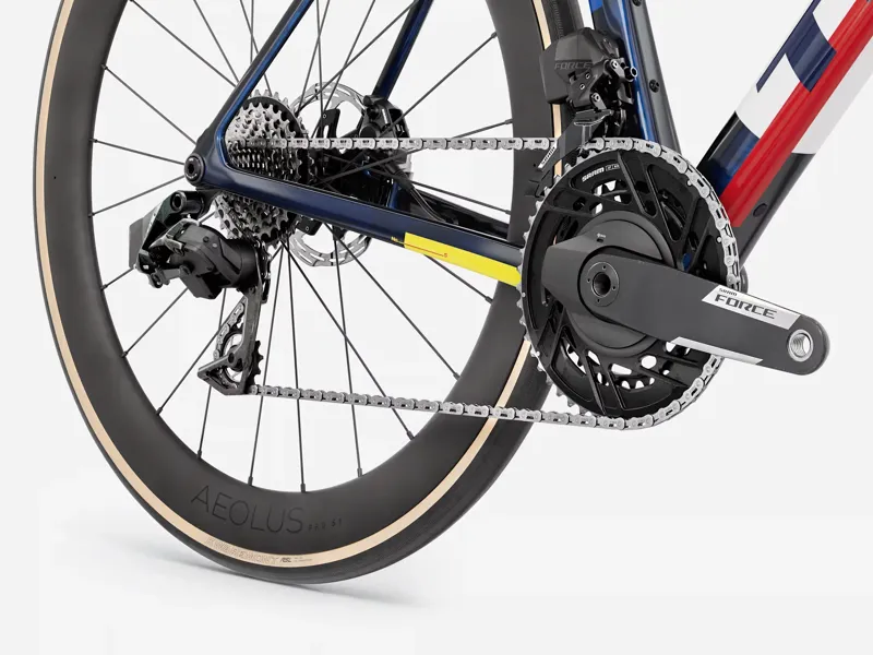 TREK Domane SLR 7 AXS Road Bike in Navy Smoke and Trek White-3