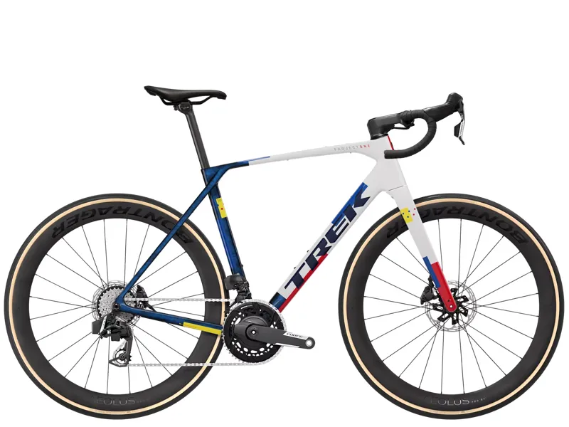 TREK Domane SLR 7 AXS Road Bike in Navy Smoke and Trek White