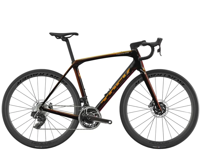 TREK Domane SLR 8 AXS Gen 4 Road Bike in Axinite Flip to Trek Black Fade