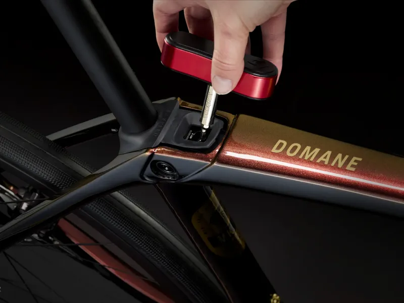 TREK Domane SLR 9 Gen 4 Road Bike in Axinite Flip and Trek Black-7