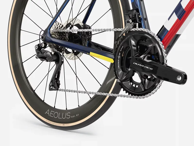 TREK Domane SLR 9 Gen 5 Road Bike in Navy Smoke and Trek White-3