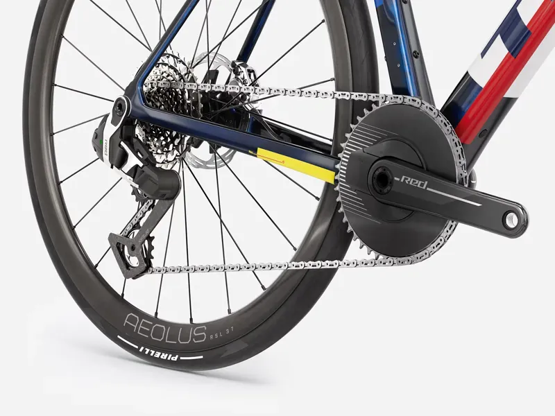 TREK Domane SLR 9 AXS 1x Gen 5 Road Bike in Navy Smoke and Trek White-3