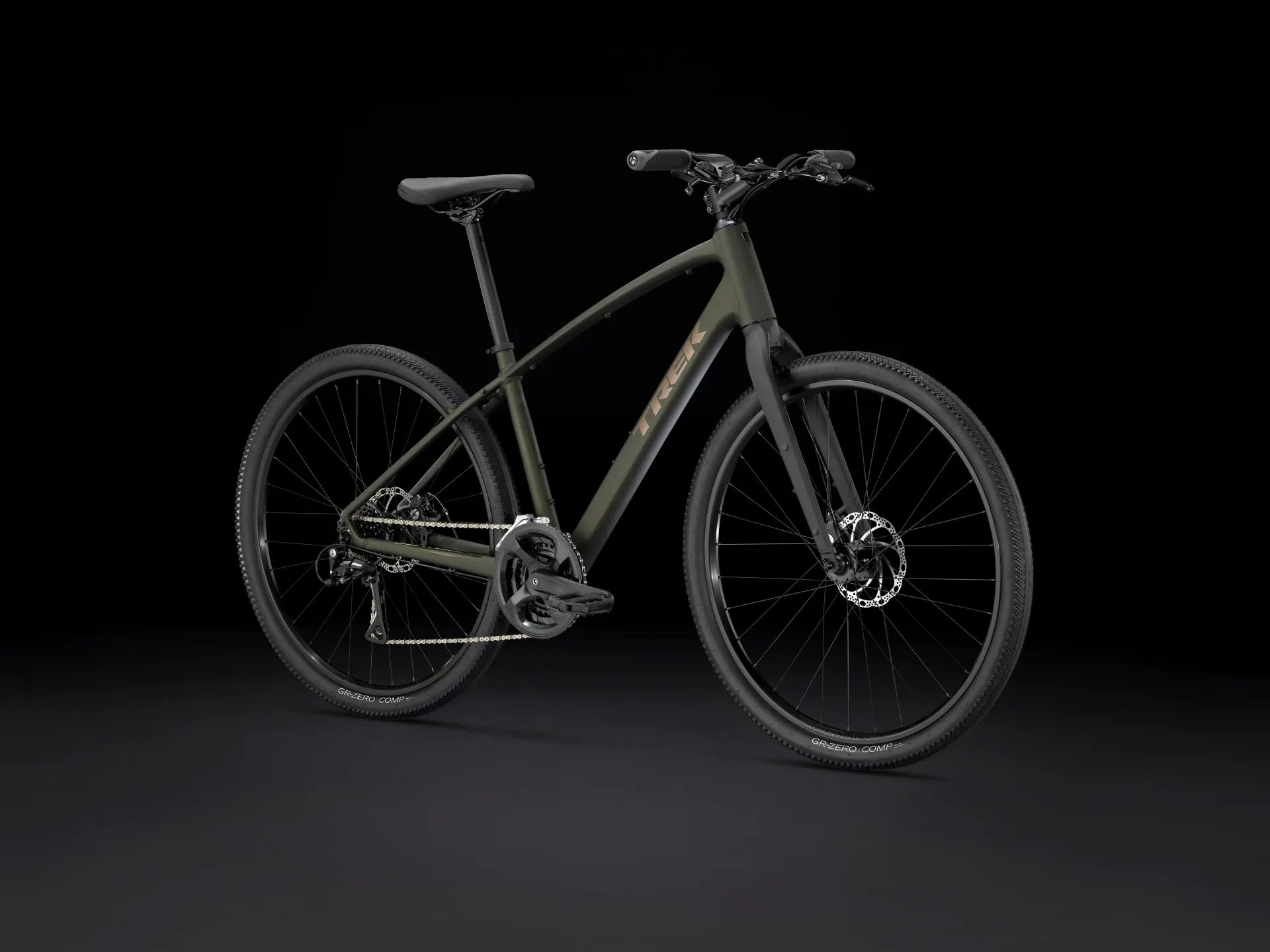 TREK Dual Sport 1 Gen 5 Hybrid Bike in Black Olive