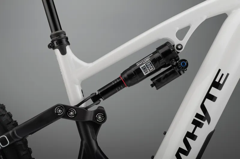 Whyte Bikes E-180 Works Full Suspension Electric Mountain Bike in Gloss Pearlised White with Matt Black-3