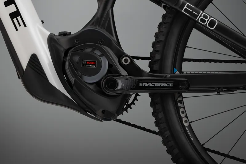 Whyte Bikes E-180 Works Full Suspension Electric Mountain Bike in Gloss Pearlised White with Matt Black-4