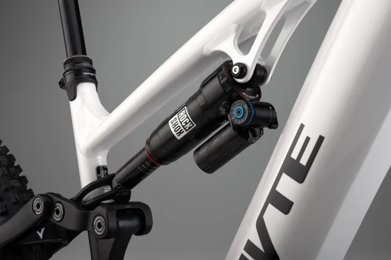 Whyte Bikes E-180 Works Full Suspension Electric Mountain Bike in Gloss Pearlised White with Matt Black-6