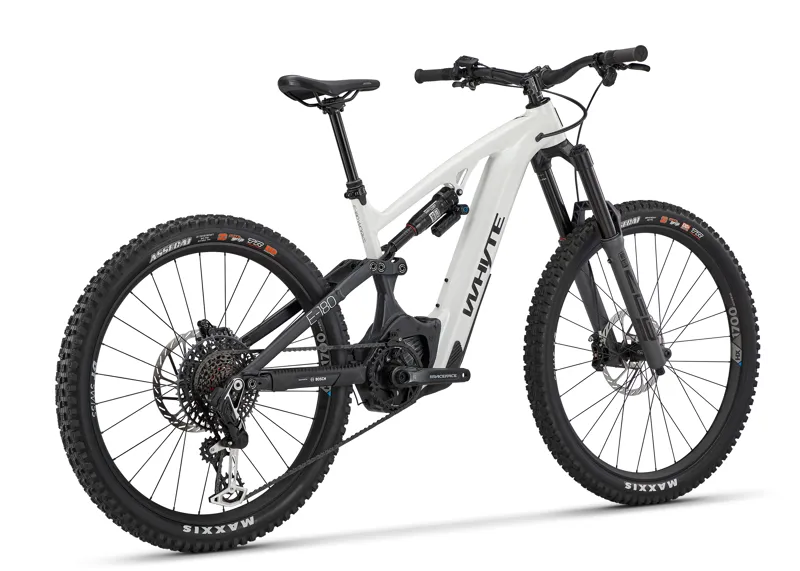 Whyte Bikes E-180 Works Full Suspension Electric Mountain Bike in Gloss Pearlised White with Matt Black-2