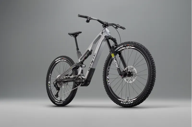 Whyte Bikes E-Lyte 150 RSX Full Suspension Electric Mountain Bike in Silver with UD Carbon-10