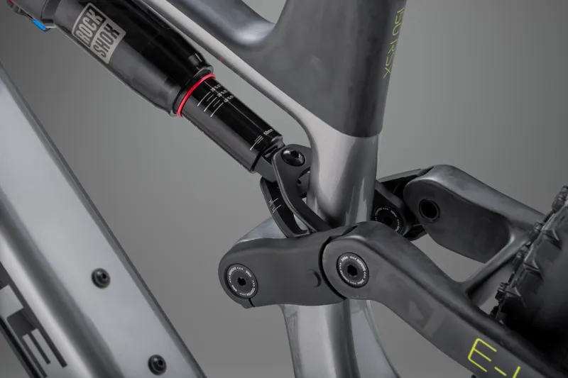 Whyte Bikes E-Lyte 150 RSX Full Suspension Electric Mountain Bike in Silver with UD Carbon-13