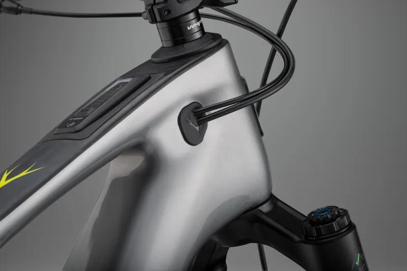 Whyte Bikes E-Lyte 150 RSX Full Suspension Electric Mountain Bike in Silver with UD Carbon-3