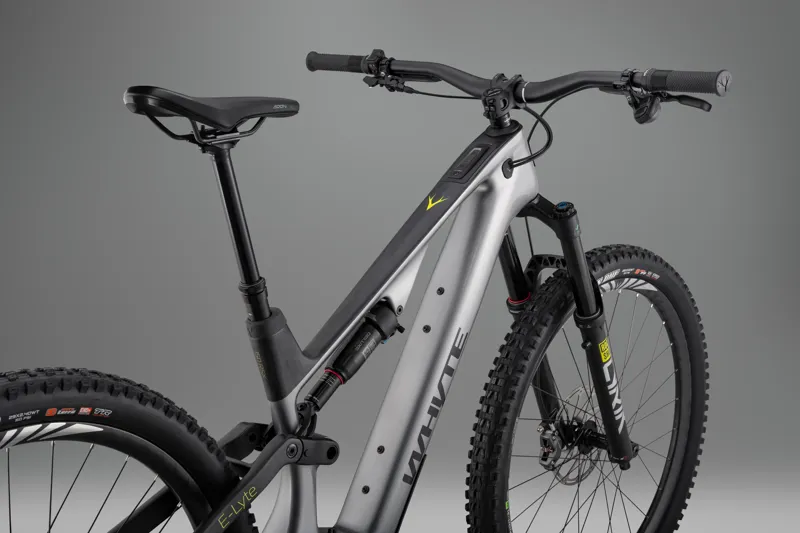 Whyte Bikes E-Lyte 150 RSX Full Suspension Electric Mountain Bike in Silver with UD Carbon-4