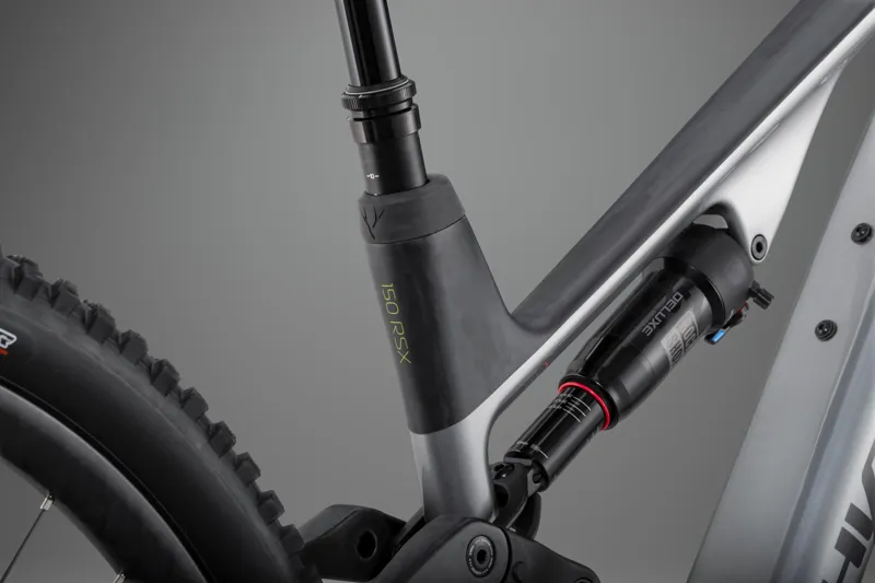 Whyte Bikes E-Lyte 150 RSX Full Suspension Electric Mountain Bike in Silver with UD Carbon-5