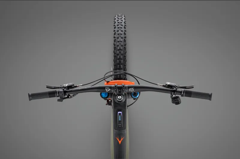 Whyte Bikes E-Lyte 150 650Wh Works Full Suspension Electric Mountain Bike in Olive with UD Carbon-9