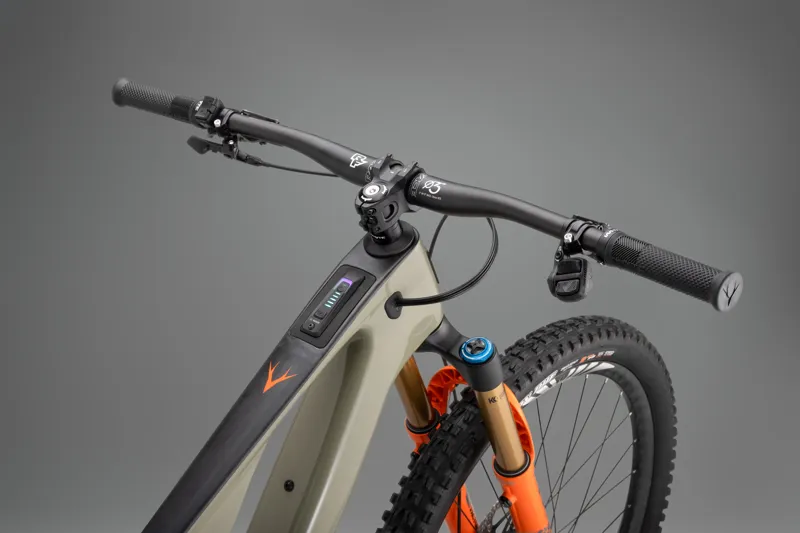 Whyte Bikes E-Lyte 150 650Wh Works Full Suspension Electric Mountain Bike in Olive with UD Carbon-10