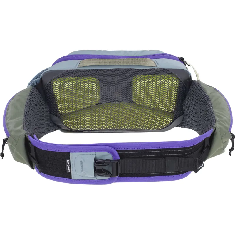 EVOC Hip Pack Pro 3 + Hydration Bladder in Steel Violet and Dark Olive-5