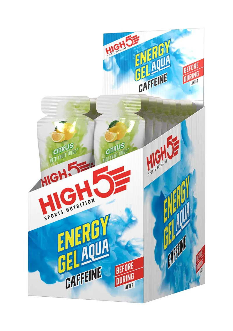 High5 Aqua Caffeine Energy Gel in Citrus - FULL BOX