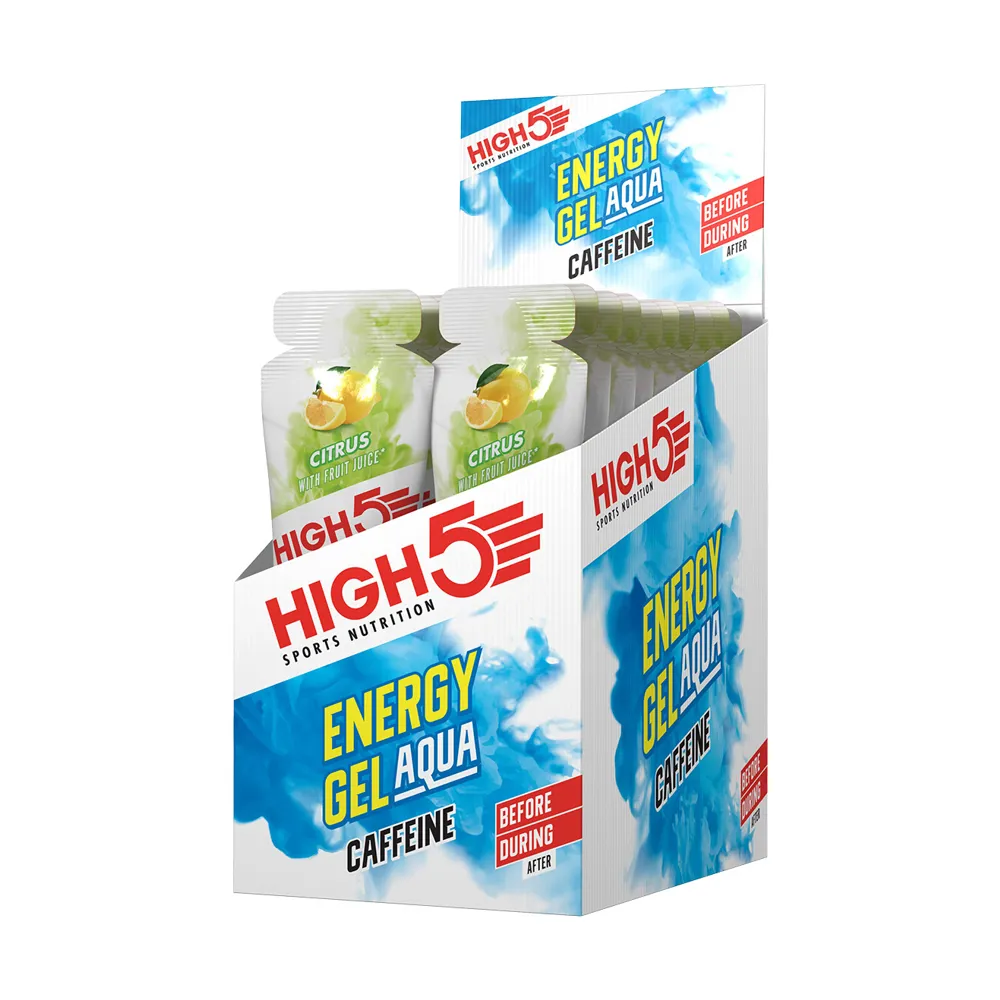 Team Cycles High5 Aqua Caffeine Energy Gel in Citrus - FULL BOX | Interest FREE Finance & Online Refund Policy.
