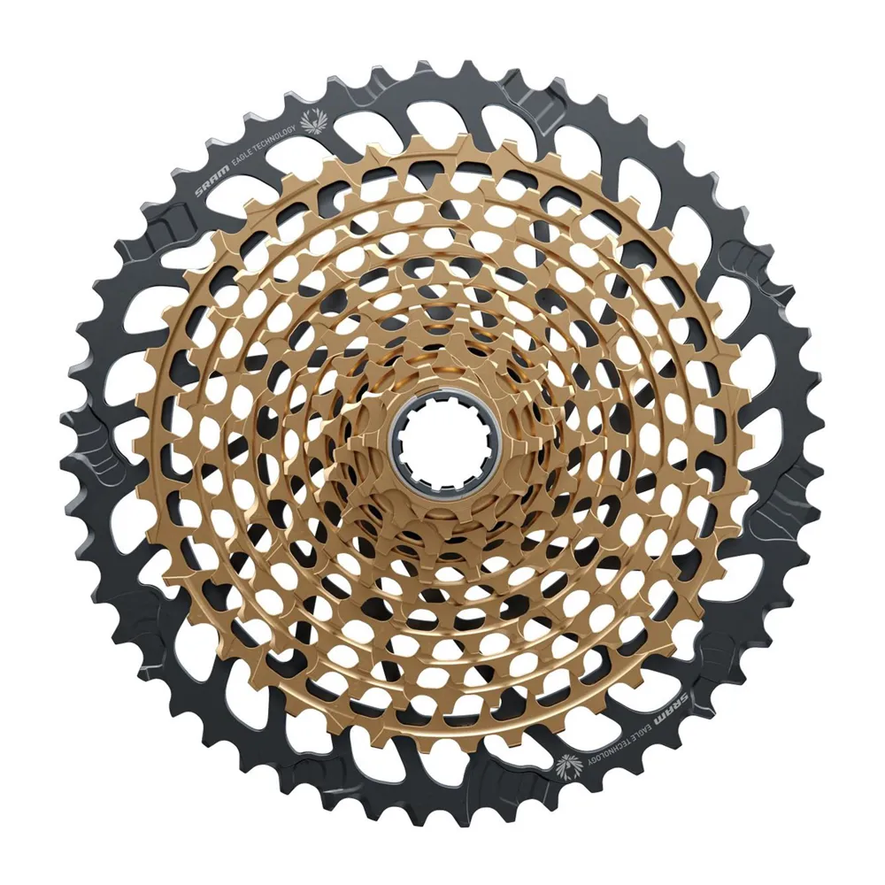 Team Cycles Sram XG-1299 Eagle 10-52T 12 Speed Cassette in Gold | Interest FREE Finance & Online Refund Policy.