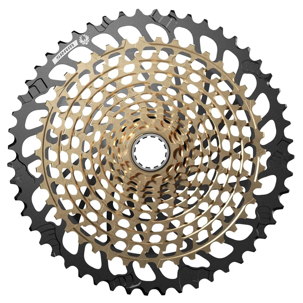 Team Cycles Sram XG-1299 Eagle Drivetrain Gold Cassette - 10- 52T | Interest FREE Finance & Online Refund Policy.