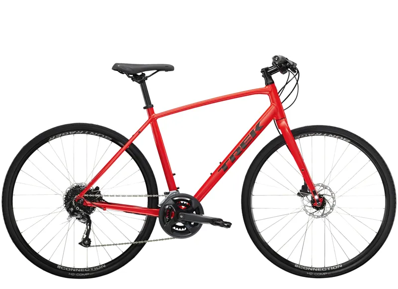 TREK FX 2 Disc Hybrid Bike in Red