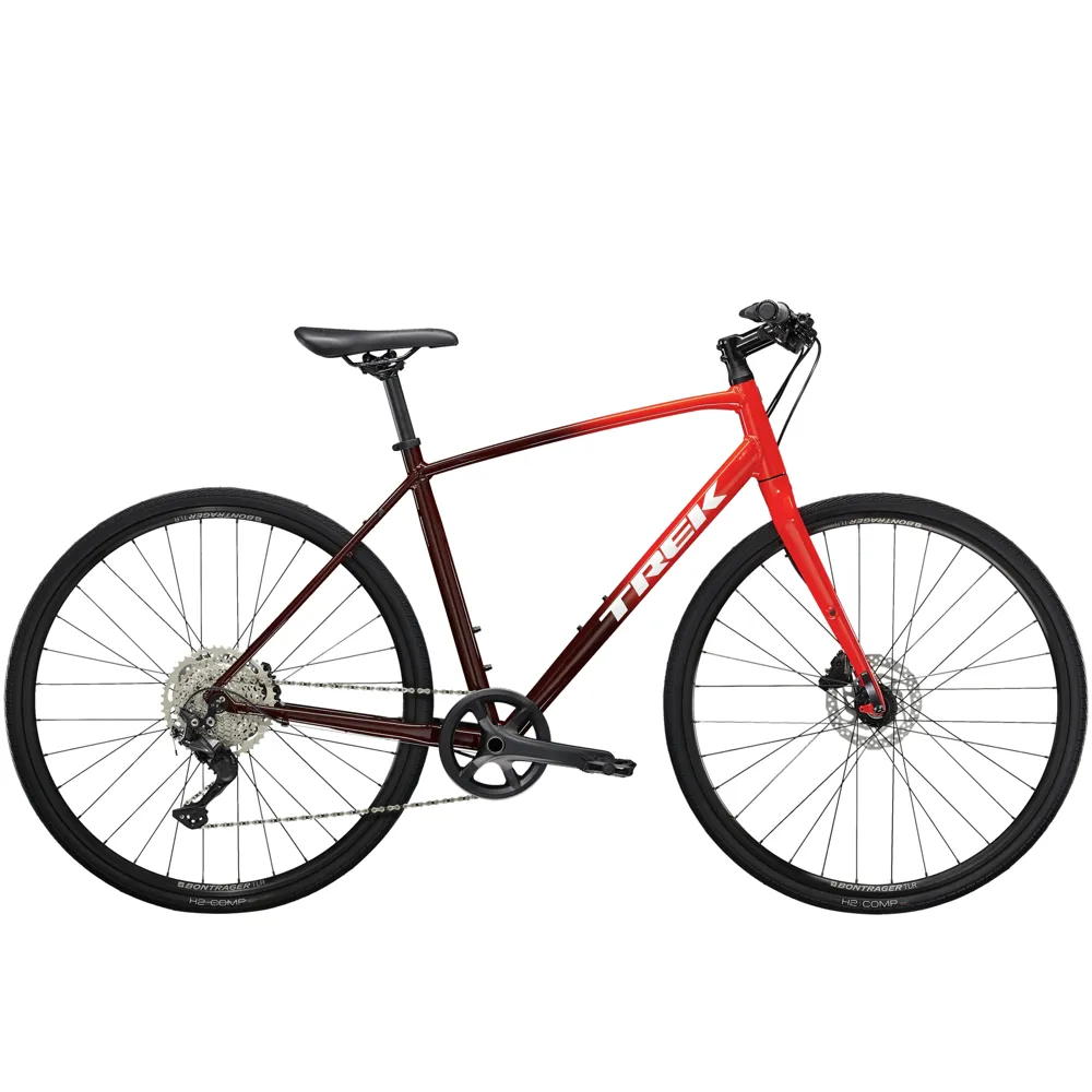 Team Cycles Trek TREK FX 3 Disc Hybrid Bike Viper Red to Cobra Blood | Interest FREE Finance & Online Refund Policy.