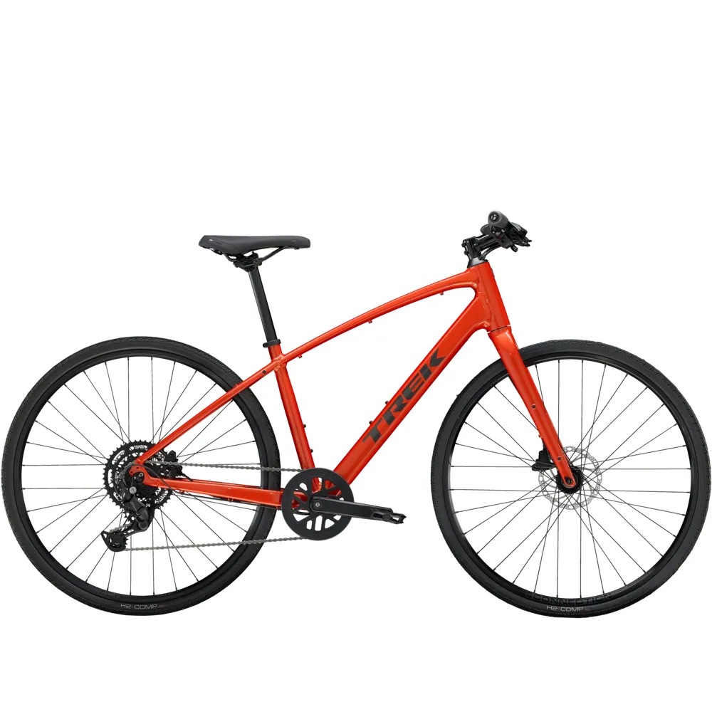 Team Cycles Trek TREK FX 2 Gen 4 Hybrid Bike in Lava | Interest FREE Finance & Online Refund Policy.
