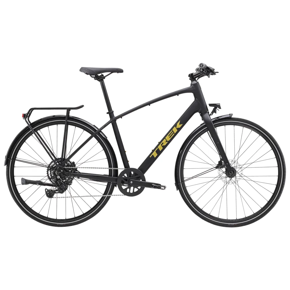 Team Cycles TREK FX 2 Equipped Hybrid Bike in Matte Trek Black | Interest FREE Finance & Online Refund Policy.