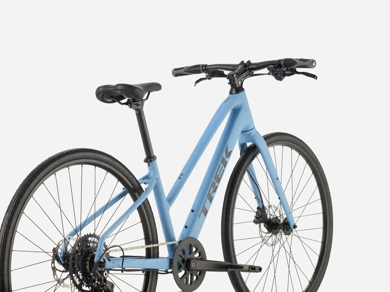 TREK FX 2 Midstep Gen 4 Hybrid Bike in Fjord Blue-1