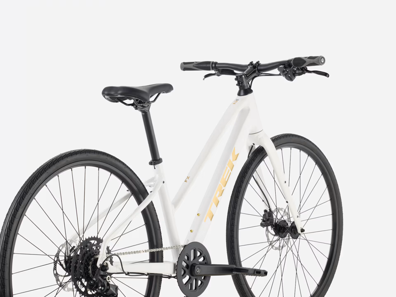 TREK FX 2 Midstep Gen 4 Hybrid Bike in Crystal White-1
