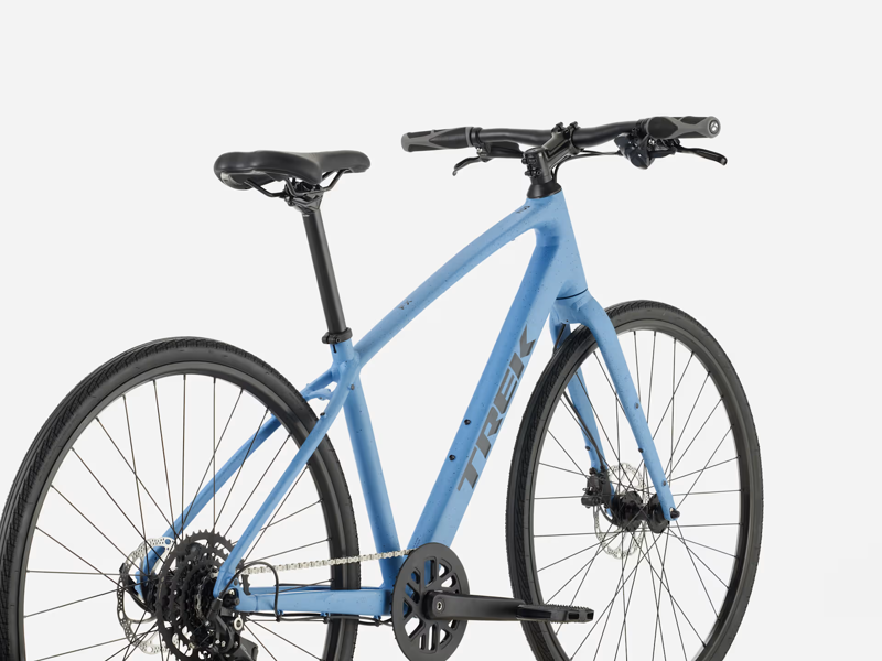 TREK FX 2 Stepover Gen 4 Hybrid Bike in Fjord Blue-1