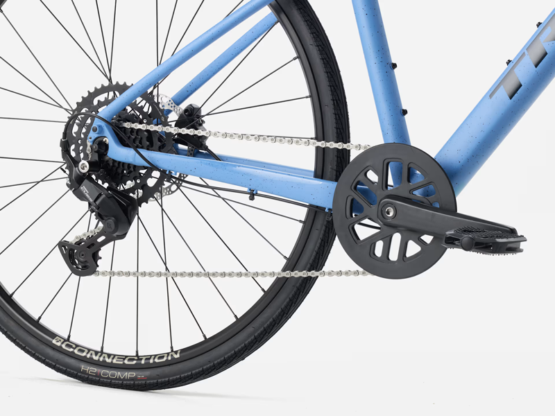 TREK FX 2 Stepover Gen 4 Hybrid Bike in Fjord Blue-4