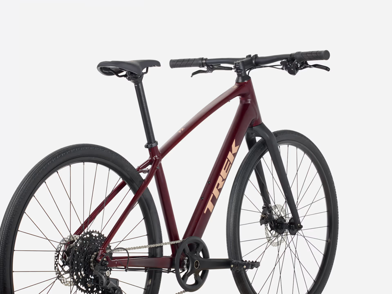 TREK FX Sport AL 3 Hybrid Bike in Cobra Blood-1
