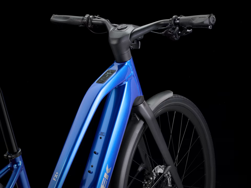 TREK FX+ 7 Midstep 360Wh Electric Hybrid Bike in Alpine Blue-2