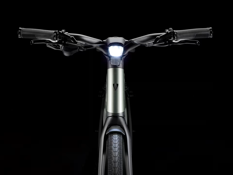 TREK FX+ 7 Midstep 360Wh Electric Hybrid Bike in Lichen Green-3