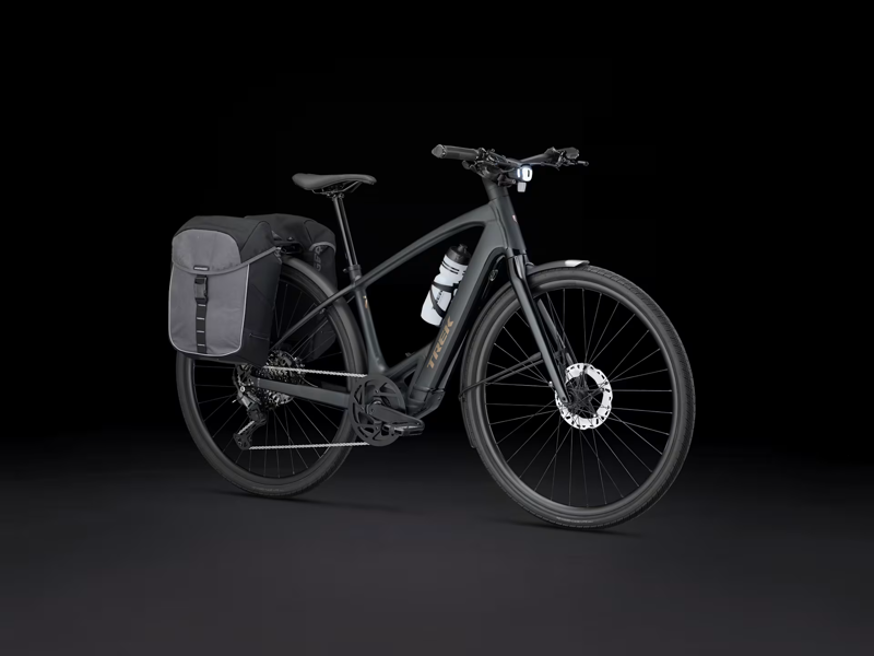 TREK FX+ 7 360Wh Electric Hybrid Bike in Matte Dark Star-5