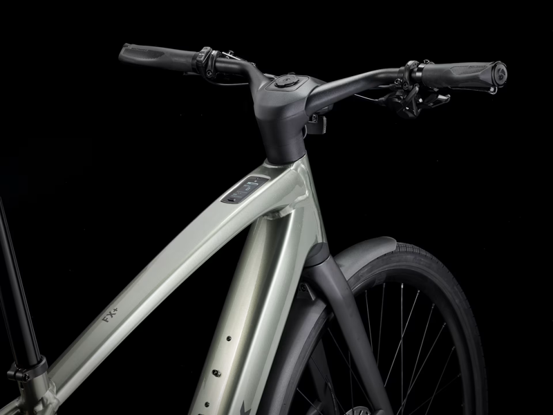 TREK FX+ 7 360Wh Electric Hybrid Bike in Lichen Green-2