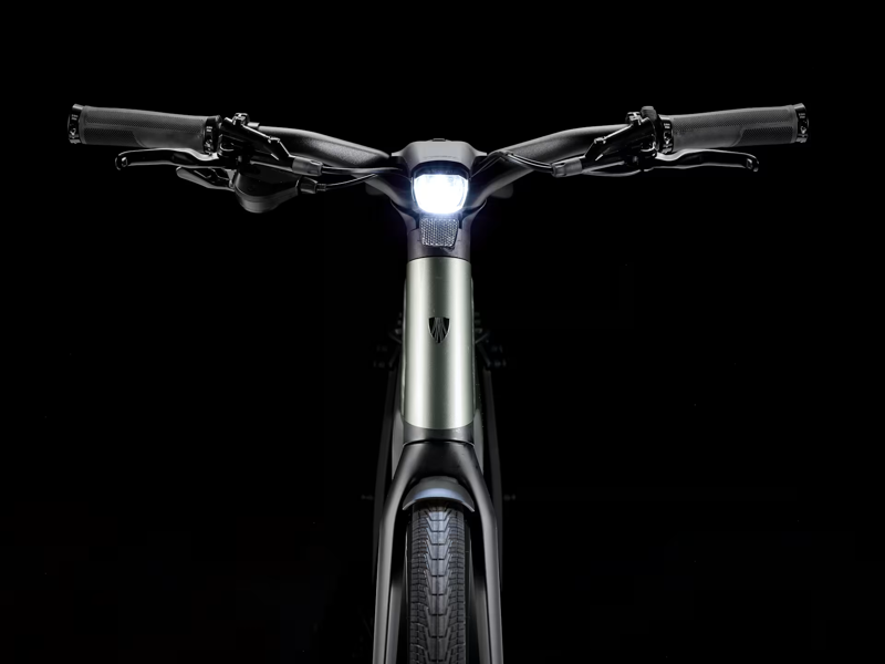 TREK FX+ 7 360Wh Electric Hybrid Bike in Lichen Green-3