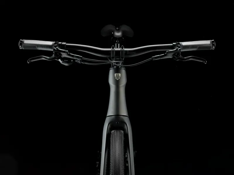 TREK FX Sport 5 Hybrid Bike in Matte Black Olive and Deep Smoke-3