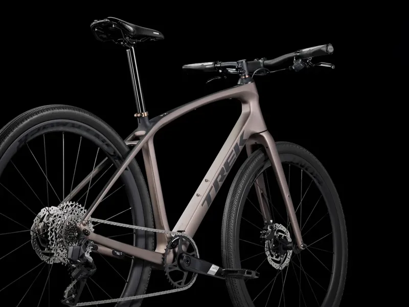 TREK FX Sport 6 Hybrid Bike in Matte Bronze Age and Smoke-1