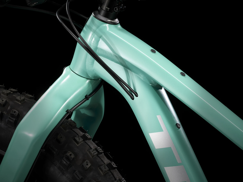 TREK Farley 5 Fat Bike in Satin Blue Sage to Lithium Grey Fade-5