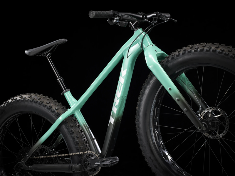 TREK Farley 5 Fat Bike in Satin Blue Sage to Lithium Grey Fade-6