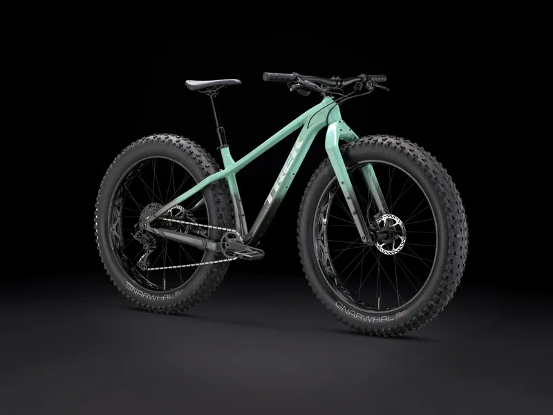 TREK Farley 5 Fat Bike in Satin Blue Sage to Lithium Grey Fade-10