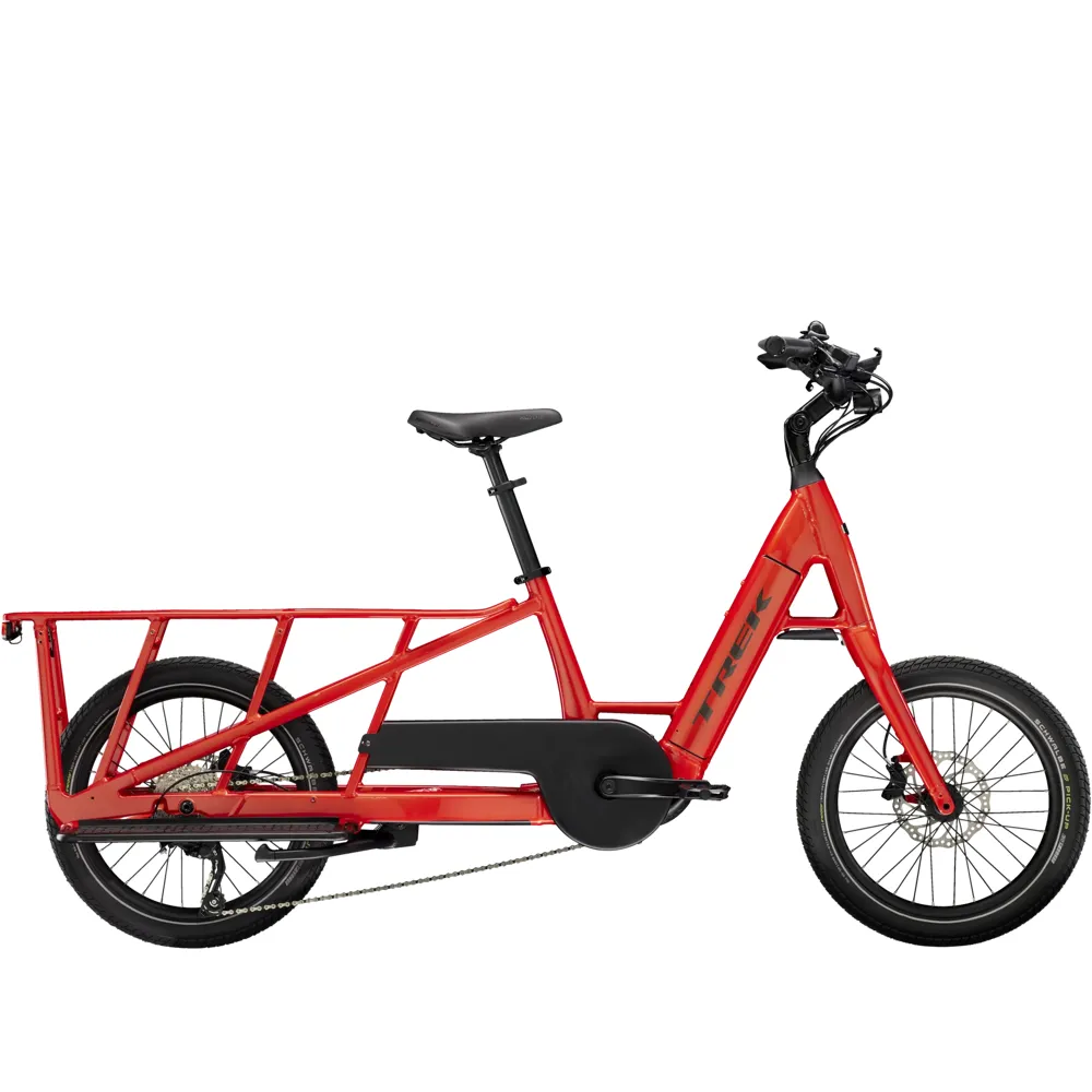 Team Cycles Trek TREK Fetch+ 2 500Wh Electric Cargo Bike in Lava Red | Interest FREE Finance & Online Refund Policy.