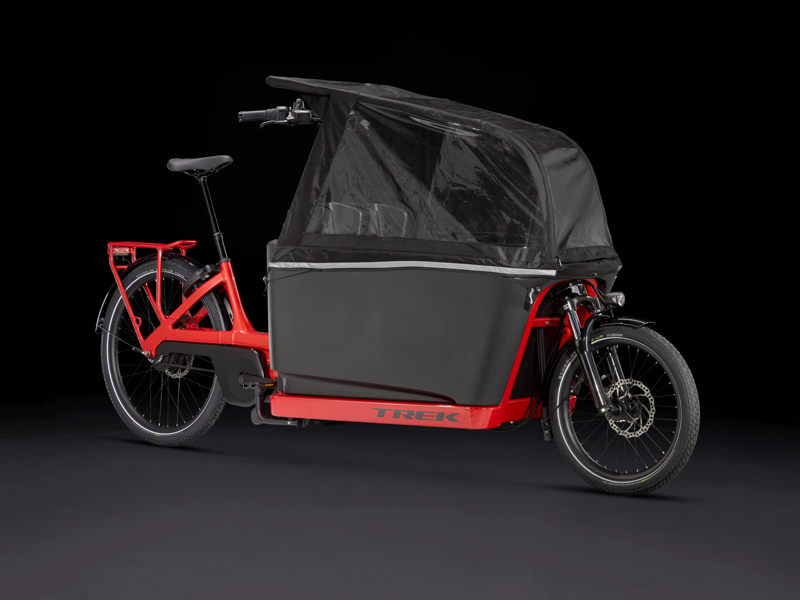 TREK Fetch+ 4 750Wh Electric Cargo Bike in Lava Red-1