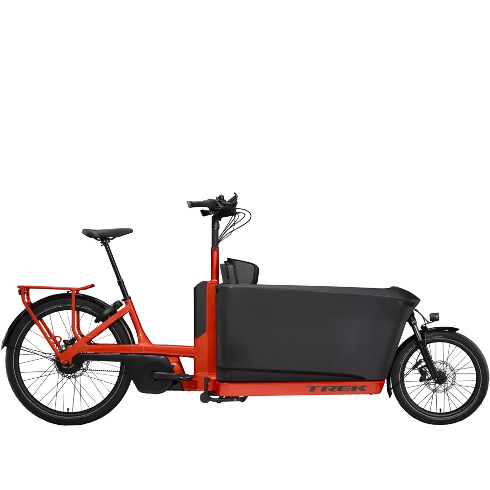 Team Cycles Trek TREK Fetch+ 4 750Wh Electric Cargo Bike in Lava Red | Interest FREE Finance & Online Refund Policy.
