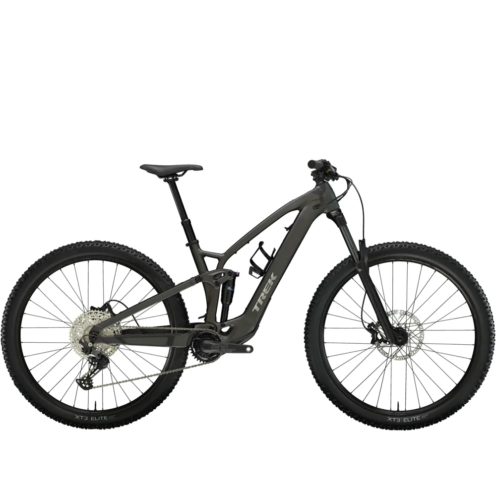 Team Cycles Trek TREK Fuel EXe 5 Alloy 360Wh Full Suspension Electric Mountain Bike in Matte Dnister Black | Interest FREE Finance & Online Refund Policy.