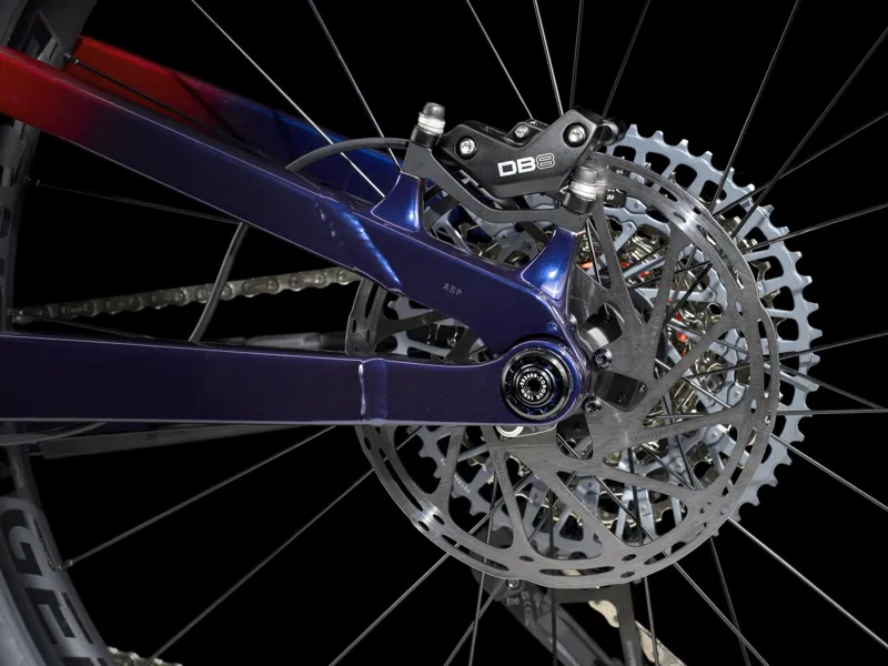 TREK Fuel EXe 8 GX AXS T-Type Alloy 360Wh Full Suspension Electric Mountain Bike in Rage Red to Deep Dark Blue Fade-6