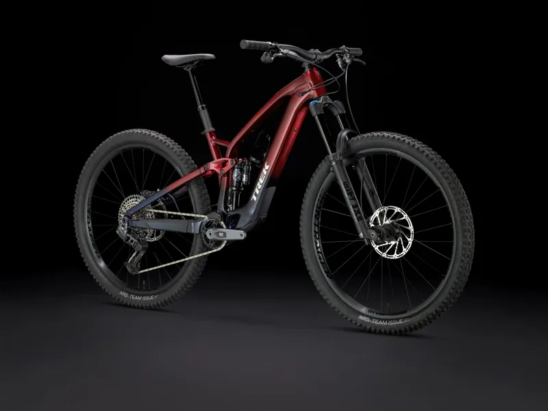 TREK Fuel EXe 8 GX AXS T-Type Alloy 360Wh Full Suspension Electric Mountain Bike in Rage Red to Deep Dark Blue Fade-9