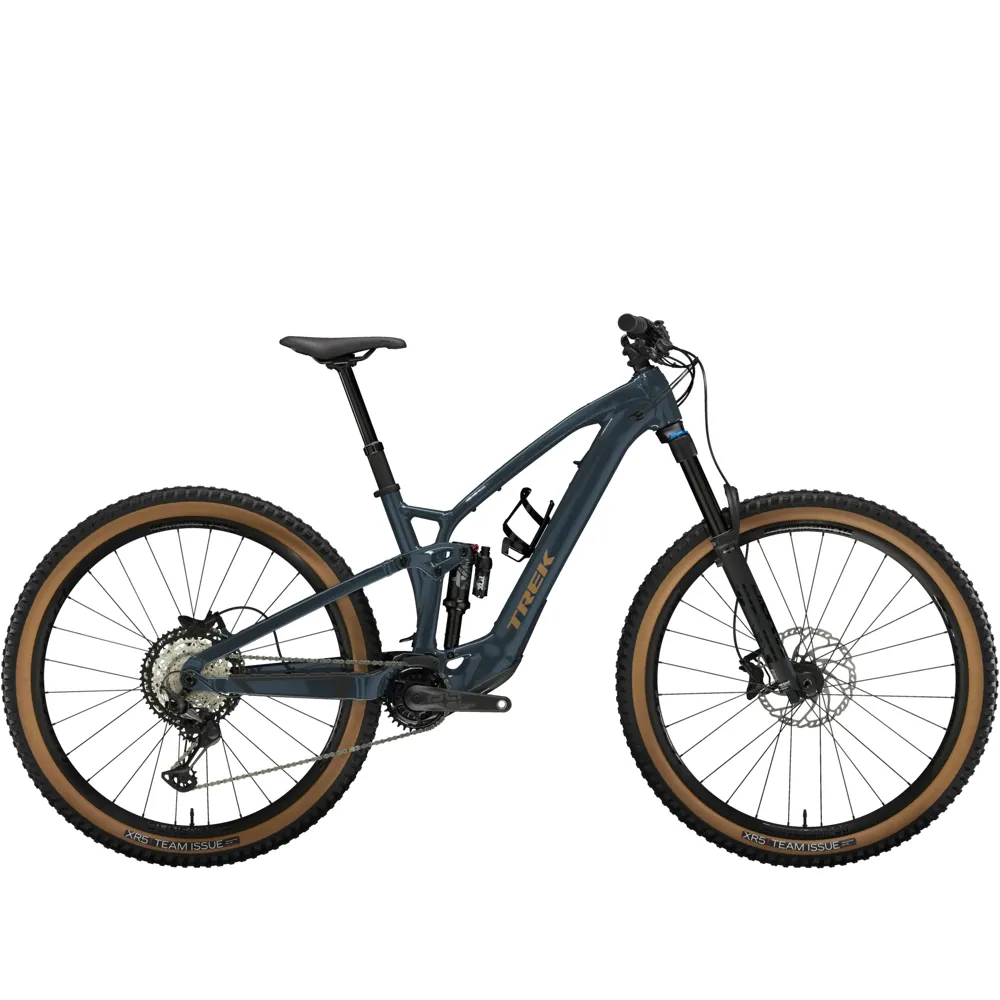 Team Cycles Trek TREK Fuel EXe 8 XT Alloy 360Wh Full Suspension Electric Mountain Bike in Nautical Navy | Interest FREE Finance & Online Refund Policy.