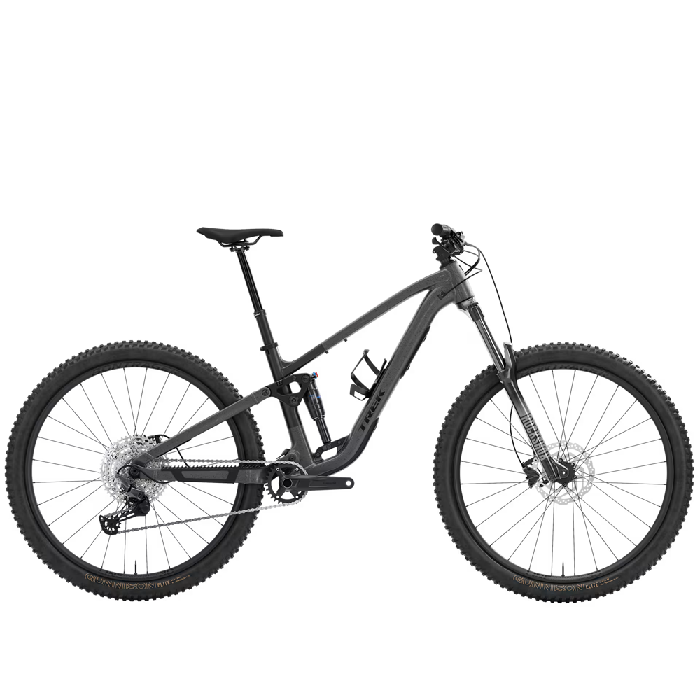 Team Cycles TREK Fuel EX 5 Full Suspension Mountain Bike in Lithium Grey and Trek Black Splatter | Interest FREE Finance & Online Refund Policy.